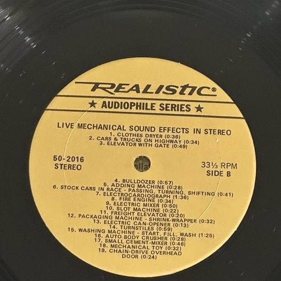 Realistic Live Mechanical Sounds Vinyl - Picture 4 of 8